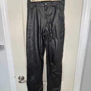 Dynamite Black Leather Pants